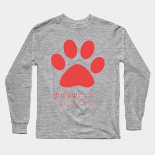 Cat paw with funny comment Long Sleeve T-Shirt